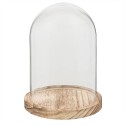 Clayre & Eef Stolp  Ø 12x17 cm Glas Hout Rond