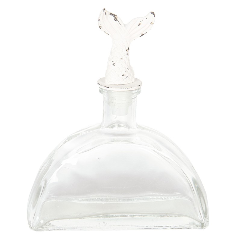 Clayre & Eef Bouteille décorative 14x5x17 cm Verre Plastique