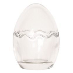 Clayre & Eef Glass Jar Ø 6x9 cm Transparent Glass