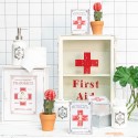 Clayre & Eef Medicine Cabinet 24x13x30 cm White Wood Rectangle