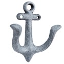 2Clayre & Eef Wall Hook Anchor 9x5x11 cm Grey