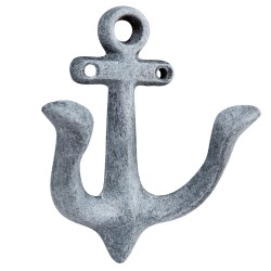 Clayre & Eef Wall Hook Anchors 9*5*11 cm Grey