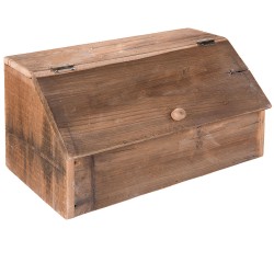 Clayre & Eef Box Aufbewahrung 40*21*22 cm Braun Holz