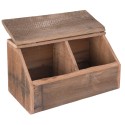 2Clayre & Eef Storage Box 40*21*22 cm Brown Wood