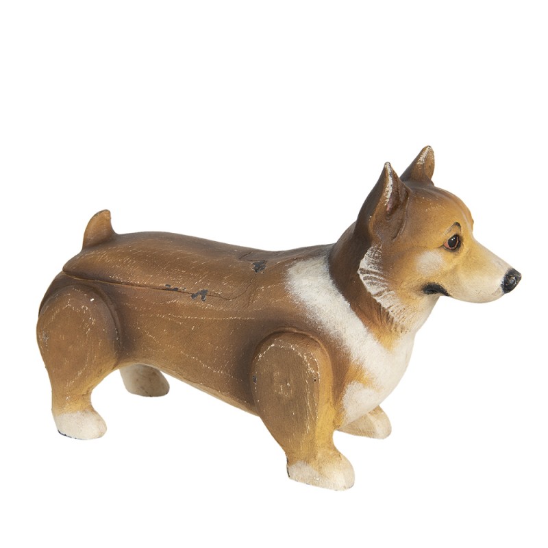 Hund braun 26 cm von Clayre & Eef Dekoration Geschenk Geburtstag Sammeln P61 