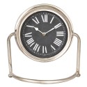 2Clayre & Eef Table Clock 30*13*28 cm Silver Wood Metal