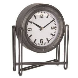 Clayre & Eef Horloge de table 28*12*36 cm / 1*AA Gris