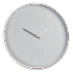 Clayre & Eef Clock Ø 40 cm Grey Metal