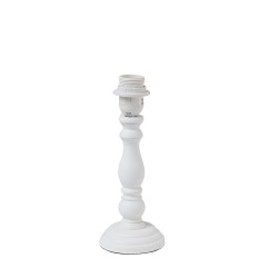 Clayre & Eef Lamp Base  Ø 10*26 cm White Wood