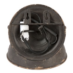 Clayre & Eef Wall Lamp 21*30*19 cm Black Iron