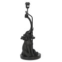 Clayre & Eef Piede de lampe 33x33x57 cm  Noir Porcelaine Rond Éléphant