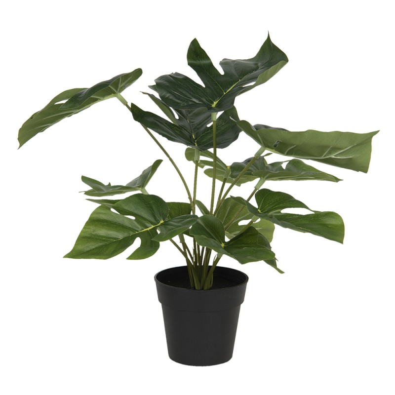 Clayre & Eef Plante artificielle 34 cm Vert Plastique Mousse Rond