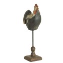 2Clayre & Eef Statue Rooster 16*8*34 cm Black