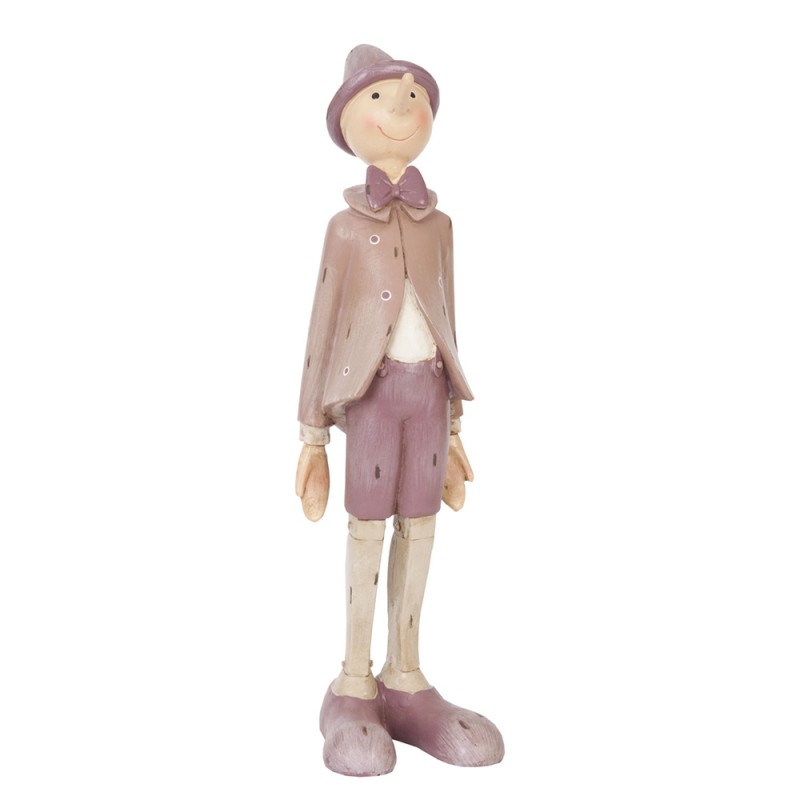 Clayre & Eef Figurine Pinocchio 9x8x30 cm Rose Polyrésine