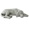 Clayre & Eef Figur Hund 58x35x15 cm Grau Polyresin