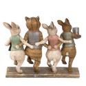 2Clayre & Eef Statue Rabbit 23*6*19 cm Brown