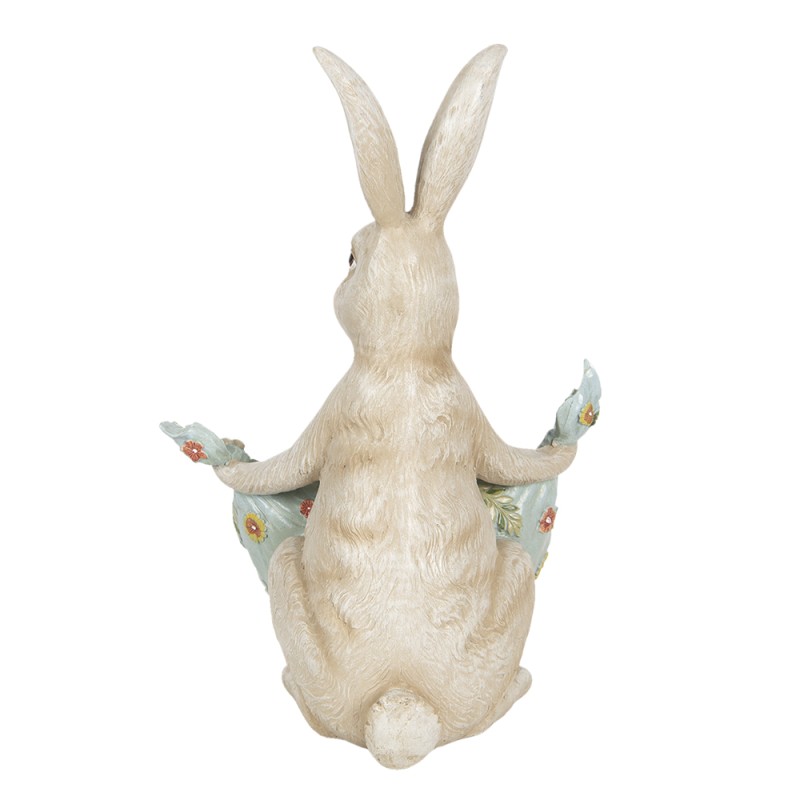 Clayre & Eef Figur Kaninchen 25x25x36 cm Beige Polyresin