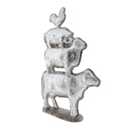 Clayre & Eef Statua Decorativa  30*8*47 cm Grigio