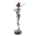 2Clayre & Eef Figurine Dog 15x12x32 cm Silver colored