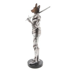 Clayre & Eef Statua Decorativa  Cane 15*12*32 cm Argento