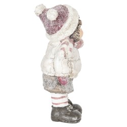 Clayre & Eef Statua Decorativa  Bambino 10*7*20 cm Bianco