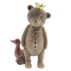 Clayre & Eef Figurine Ours 13 cm Marron Polyrésine Ours