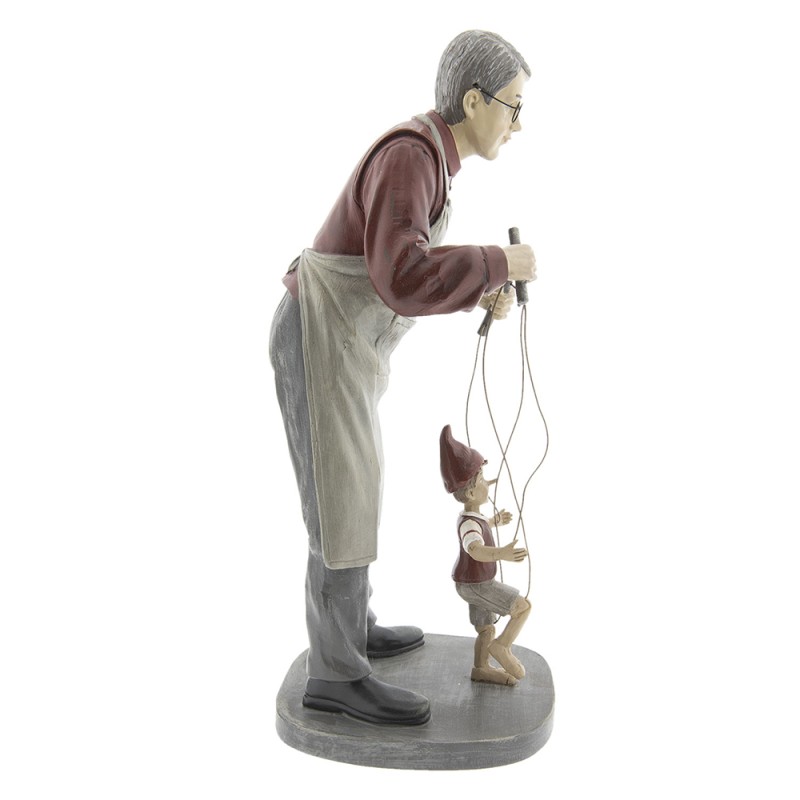 Clayre & Eef Figurine Pinocchio 36 cm Grey Polyresin