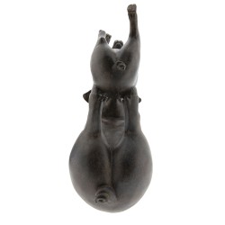 Clayre & Eef Statue Pig 32 cm Grey