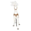 2Clayre & Eef Figurine Horse 54 cm White