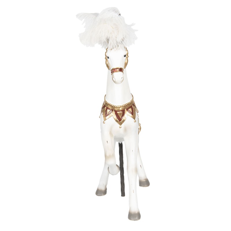 Clayre & Eef Figurine Horse 54 cm White Polyresin