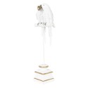 Clayre & Eef Figurine Parrot 44 cm White Polyresin