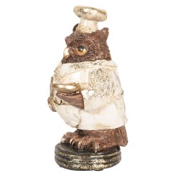 Clayre & Eef Statue Owl 14 cm Copper