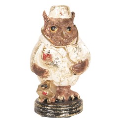 Clayre & Eef Statue Owl 13 cm Copper