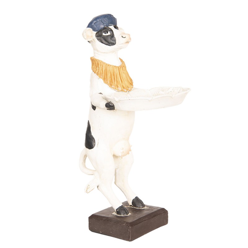 2Clayre & Eef Statua Decorativa  Mucca 17*15*31 cm Bianco