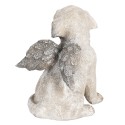 Clayre & Eef Figur Hund 16x13x20 cm Grau Polyresin