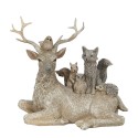 Clayre & Eef Figurine Animals 16 cm Brown Grey Polyresin Animals