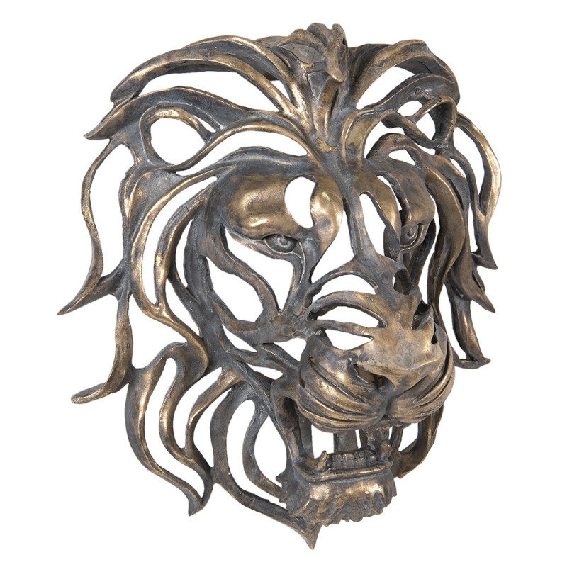 Clayre & Eef Figurine Lion 42x23x46 cm Brown Polyresin