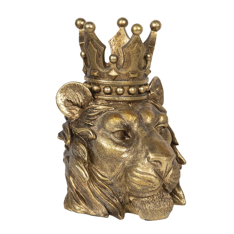 Clayre & Eef Figurine Lion 23x21x29 cm Gold colored Polyresin