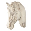 Clayre & Eef Wall Decoration Horse 32x16x45 cm White Plastic