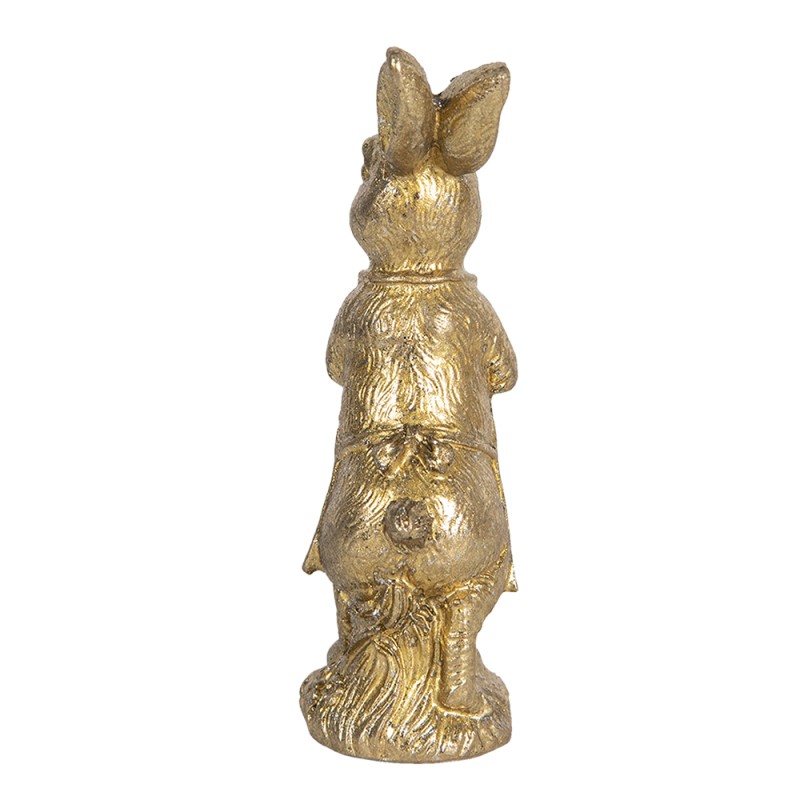 Clayre & Eef Figurine Rabbit 15 cm Gold colored Polyresin