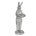 Clayre & Eef Figurine Rabbit 33 cm Silver colored Polyresin