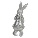 Clayre & Eef Statuetta Coniglio 22 cm Color argento Poliresina