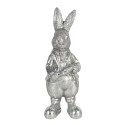 Clayre & Eef Figur Kaninchen 13 cm Silberfarbig Polyresin