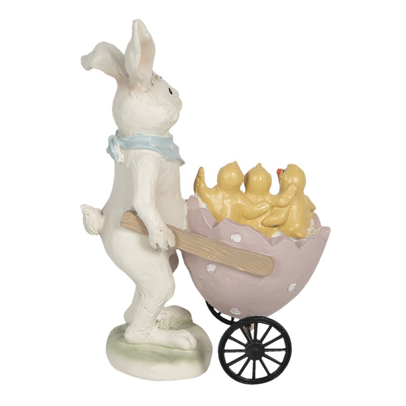 Clayre & Eef Figurine Rabbit 11x6x15 cm Beige Polyresin