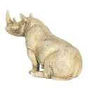 Clayre & Eef Figurine Rhinoceros 32x17x20 cm Beige Polyresin Rhinoceros