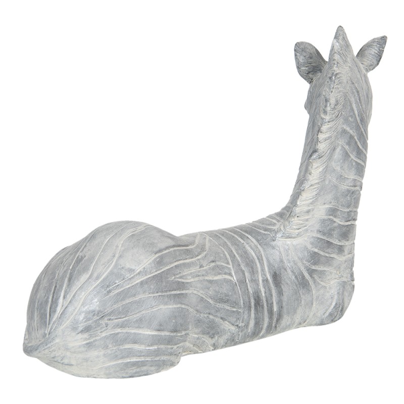 Clayre & Eef Figur Zebra 40x18x27 cm Grau Polyresin
