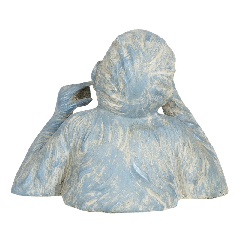 Clayre & Eef Figur Affe 24 cm Blau Beige Polyresin