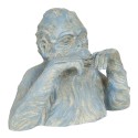 Clayre & Eef Figurine Monkey 24 cm Blue Beige Polyresin