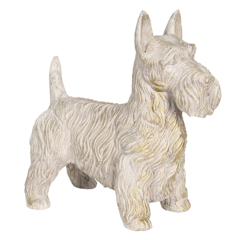 Clayre & Eef Figur Hund 31x17x33 cm Beige Polyresin