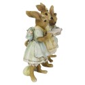 Clayre & Eef Figurine Rabbit 15 cm Brown Yellow Polyresin